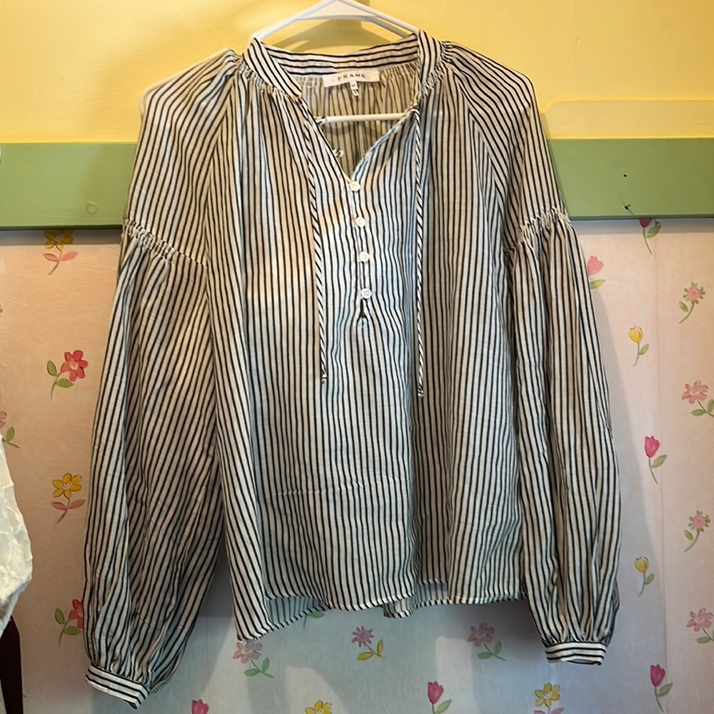 FRAME striped blouse